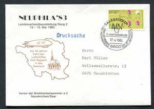 Germania - BRD: Ottima copertina del 1984 - Annullamento fantasia Saarbrücken - usato - Foto 1 di 1