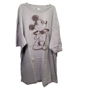 Disney Mickey Mause grau Grafik T-Shirt Kurzarm XXLT Unisex Erwachsene Tee - Bild 1 von 9