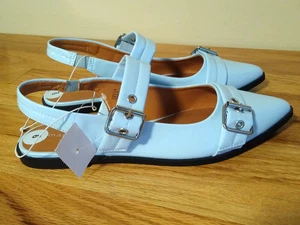 Madden Girl Women's Sling Back Shoes Size 9M Ice Blue New (CT006K) - Foto 1 di 9