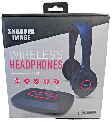 Sharper Image Wireless Headphones SHP 921 Connect to Tv / Computers / Etc New - Image 1 of 4