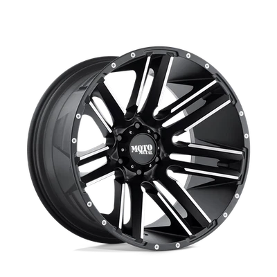 20x10 -24 Moto Metal Razor Satin Black Machined 8x170 Wheel (QTY 1) - Imagem 1 de 4