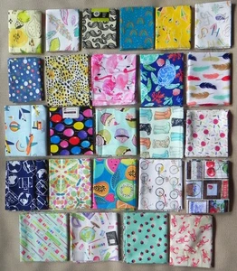25 Fat Quarters, Assorted Novelty Patterns & Colors, 18"x21" Cotton Fabric #3 - Picture 1 of 8