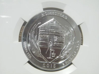 2015 ATB NGC MS69PL 5 oz. Silver Homestead Early Releases auccoa46 - Image 1 of 4