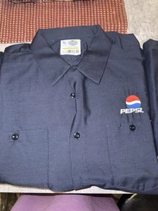 XL Vintage Pepsi-Cola Delivery Mans Uniform Shirt In In Unworn Condition USA - Picture 1 of 2