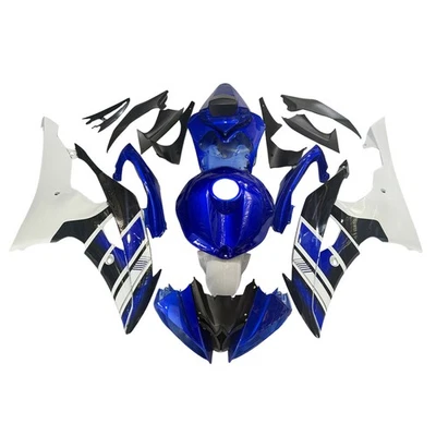 Carenados azul blanco para Yamaha YZF-600 R6 2008 - 2016 10 12 14 kit de carrocería Foto 1 de 4