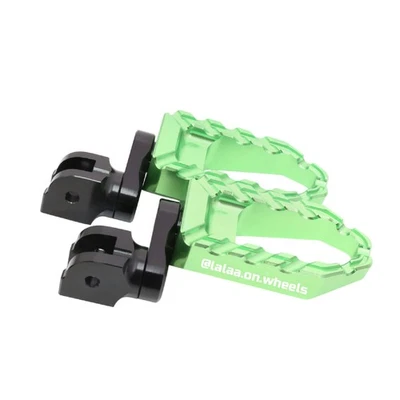 Clavijas de pie grandes delanteras verdes inferiores láser de 1,5 pulgadas para ZX-7R/7RR 96-99 00 01 02 03 Foto 1 de 4