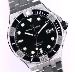 Reloj Maurice Lacroix Aikon Venturer AI6058 automático sin usar negro dail 43 mm B+P - Imagen 1 de 11