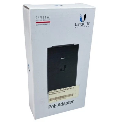 Ubiquiti Networks POE-24-24W-G 24V PoE 1A NEM 5-15 Gigabit Adapter US New - Image 1 of 4