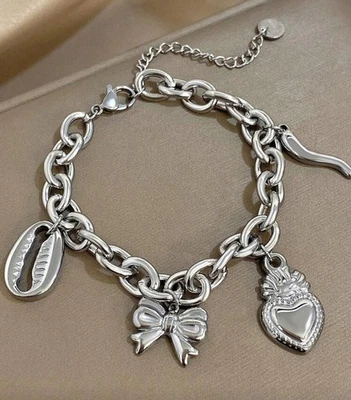Bracciale ACCIAIO INOSSIDABILE con Charms LUSSO - Immagine 1 di 4