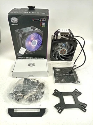 Cooler Master Hyper 212 RGB Black Edition CPU Air Cooler Boxed Untested - Image 1 of 4