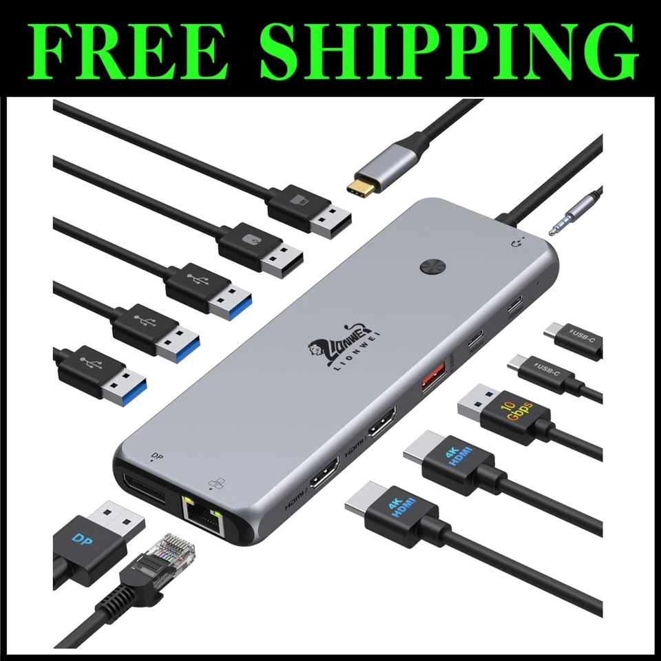 Lightweight USB C Docking Station for Multiple Devices - Image 1 of 4