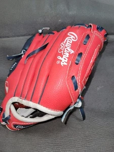 RAWLINGS Jugend Baseball Handschuh Modell PL90SN rot & blau - RHT - Bild 1 von 3