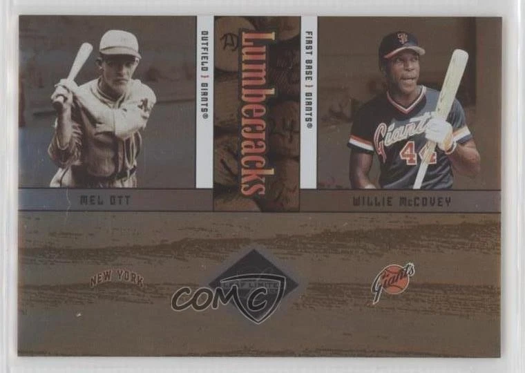 2004 Leaf Limited Lumberjacks /500 Mel Ott Willie McCovey #LJC-50 HOF - Image 1 of 2