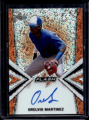 2019 Leaf Flash Orelvis Martinez Orange Autograph Auto #3/10 - Image 1 of 2