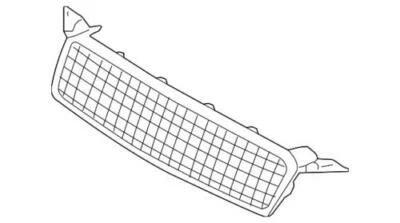 Genuine GM 2009-2011 Chevrolet Aveo5 Front Bumper Upper Grille Assembly 96808248 - Image 1 of 2