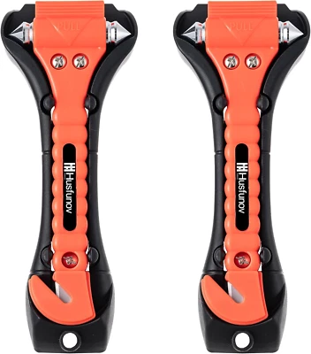 Herramienta de escape para automóvil, rompedor de martillos de vidrio para ventana de automóvil y cortador de cinturón de seguridad  Foto 1 de 4