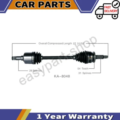 For 2006-08 2009 2010 2011 Kia Sedona Hyundai Entourage Front Left CV Axle Shaft - Image 1 of 3