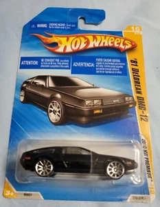 2010 Hot Wheels New Models #16 '81 Delorean DMC-12 Black 10SP International Card - Picture 1 of 4