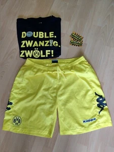 BORUSSIA DORTMUND XL XXL HOSE KAPPA T-SHIRT AUFKLEBER ULTRAS - Bild 1 von 15