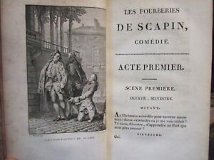 lot livres anciens, 1804, 1 GROS volume, Oeuvres de Molière , T VI
