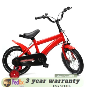 Kids Bike 14" for 3-6 Years Old Girls & Boys Child Bicycle Gift W/ Double brake - Picture 1 of 14