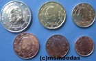 Belgien 6 Euromünzen 2010 KMS mit 1+2+5 Cent Münzen, 10 Cent, 20 Cent, 2 Euro