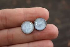 Rolled Gold Plate D&B CORRECT Glass Marble Star Center Button Cufflinks Repaired