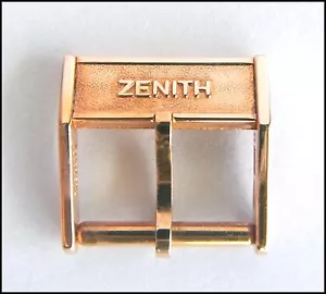 ORIGINAL Vintage (New Old Stock) Zenith Schnalle 13 mm - Farbe vergoldet rot - Bild 1 von 3