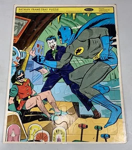Vintage 1966 Whitman Batman Robin Joker Frame Tray Puzzle #4518 - Picture 1 of 8