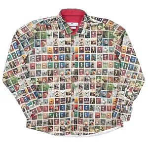 Camisa Claudio Lugli Estampado Boxeo XL/2XL Retro Boxers Manga Larga Para Hombre Impecable - Imagen 1 de 13