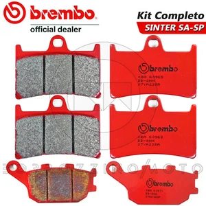 PASTIGLIE FRENO BREMBO SA ANTERIORI + POSTERIORI YAMAHA YZF R6 600 2003 - 2004 - Imagen 1 de 3