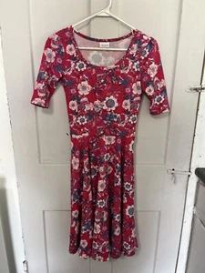 Lularoe Womens Nicole Dress Size XS-Floral - Picture 1 of 2