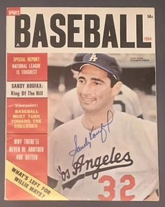Sandy Koufax Signed Autographed 1964 Baseball Magazine JSA Certification Dodgers - Picture 1 of 2