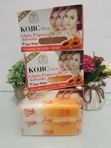 3X Kojic White Gluta Papaya Arbutin 7days Weiße Seife 160g 4 in 1 Kostenloser Versand - Bild 1 von 8