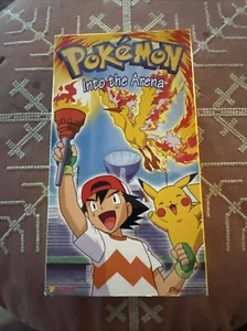 Pokemon Into The Arena VHS Tape 1997 Viz Video Anime Pikachu Ash Adventure - Picture 1 of 3