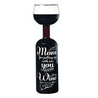 BigMouth 750mL Full Wine Bottle Giant Glass, Funny Print, Novelty Gifts for Mom