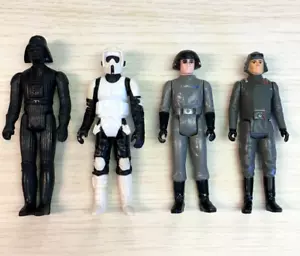 Vintage Star Wars Imperial Lot Biker Scout Death Squad Commander Vader 1977-1983 - Picture 1 of 2