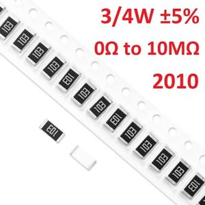 2010 SMD/Chip/SMT-Widerstände 3/4W ± 5%-Voller Wertebereich (0Ω - 10MΩ)