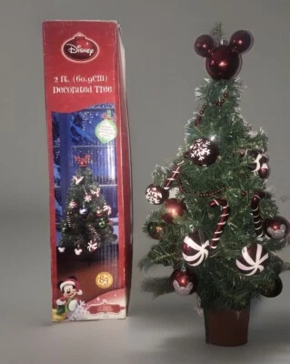 Mickey Disney Christmas Tree Collectible 85th 2ft in box 2013 - Image 1 of 4