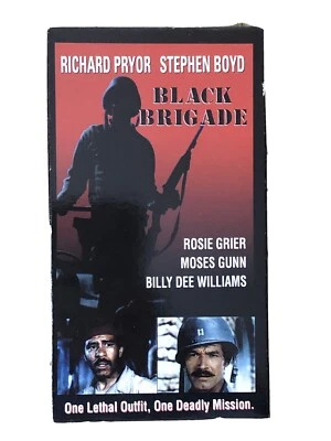 Black Brigade (VHS TAPE) Richard Pryor, Billy Dee Williams and Rosie Grier HTF Foto 1 de 3