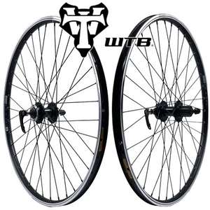 26" Black WTB DX18 Doublewall Front& Rear HG Cassette Disc or Rim Brake Wheelset - Picture 1 of 7