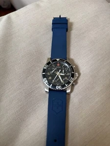 VictorINOX SWISS ARMY~MAVERICK GS CHRONOGRAPH~Ratchet Bezel~Black Dial~43mm - Picture 1 of 5