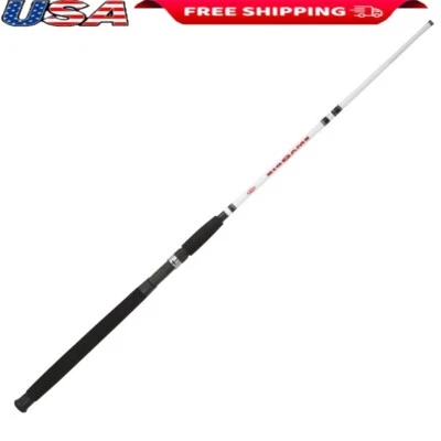 6'6" Casting Rod Durable Fiberglass Moderate Fast Action Offshore Fishing Rod US - Image 1 of 4
