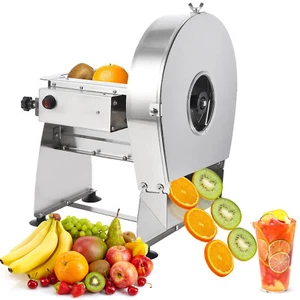 Commercial Vegetable Fruit Slicer Electric Onion Potato Slicing Machine 0.2-10mm - Picture 1 of 7