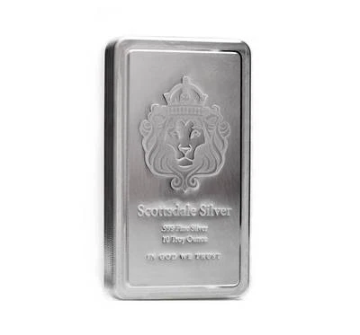 10 oz Scottsdale STACKER® Silver Bar .999 Silver #A182 - Image 1 of 4