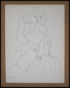 Henri Matisse, Woman, Femme, 1943, Lithographie, Lithograph - Bild 1 von 5