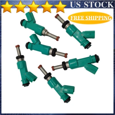 6x Inyectores de combustible Denso para Toyota Sienna 2012 2013 2014 2015 2016 3,5 L V6 Foto 1 de 4