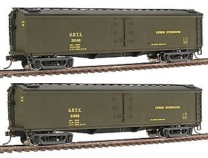 Walthers 932-25495 HO URTX 50' GACX Wood Express Reefer Set (Set of 2) NIB