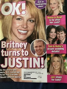 OK Weekly Magazine Britney Spears November 27, 2006 Issue Free Shipping - Picture 1 of 3