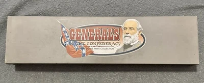 RARE GOLD PLATED GENERALS OF THE CONFEDERACY ROBERT E. LEE BOWIE KNIFE BOX & COA - Image 1 of 4
